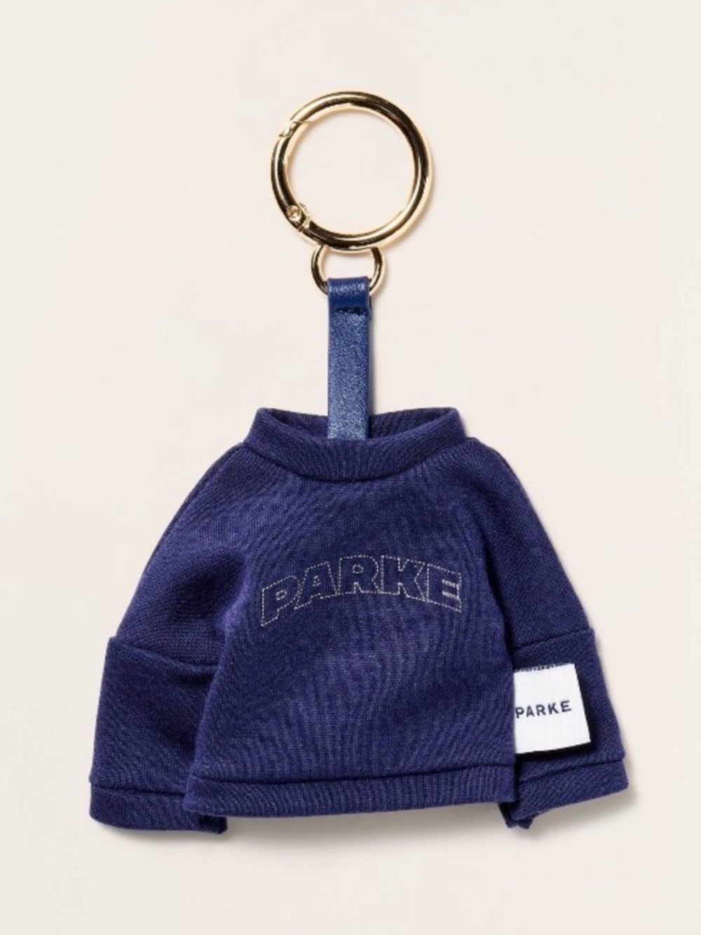 NWT Parke x Target Mockneck Sweatshirt Keychain in Navy Blue